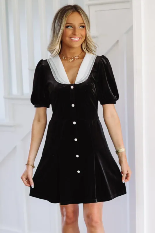 Timeless Tales Mini Dress - Black (FINAL SALE) sold by Hazel & Olive