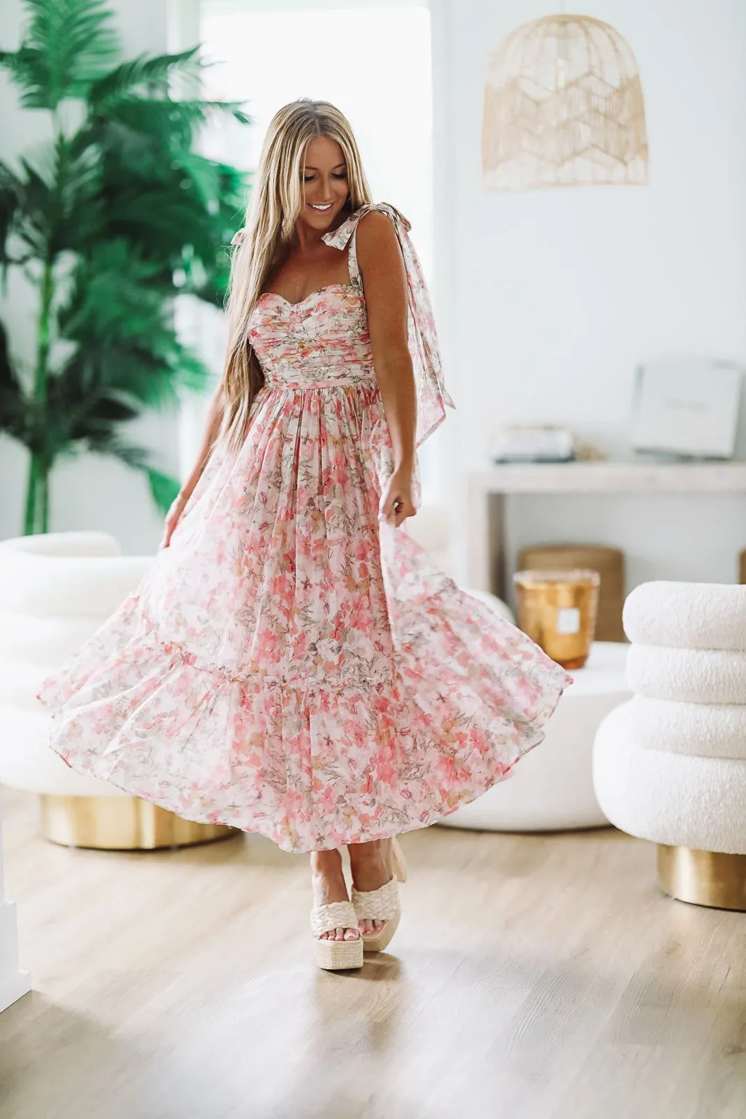 Dressed to Impress Maxi Dress - Pink sold by Hazel & Olive product image thumbnail 4