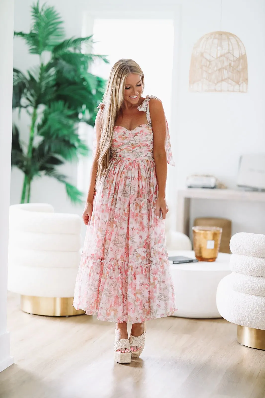 Dressed to Impress Maxi Dress - Pink sold by Hazel & Olive product image thumbnail 3