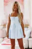 Enough for You Mini Dress - Blue and White sold by Hazel & Olive