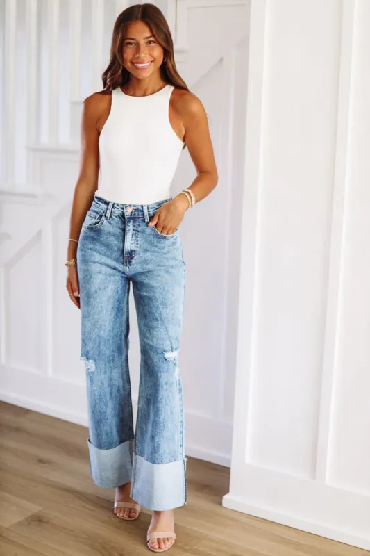 Back to School Jeans - Medium Wash sold by Hazel & Olive