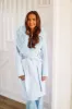 Milan Calling Wool Coat - Light Blue sold by Hazel & Olive