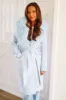 Milan Calling Wool Coat - Light Blue sold by Hazel & Olive