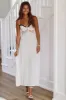 Queen of the Polka Dots Maxi Dress - White and Black sold by Hazel & Olive