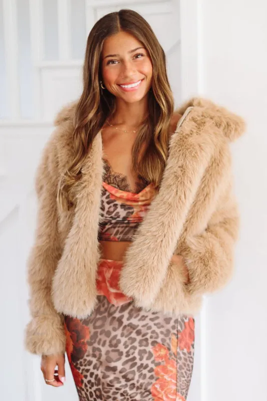 Upper Eastsider Cropped Jacket - Mocha sold by Hazel & Olive