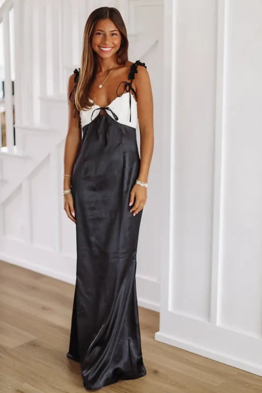 Gorgeous as Always Maxi Dress - Black and Ivory (FINAL SALE) sold by Hazel & Olive