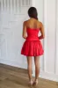 Shiloh Balloon Mini Dress - Red sold by Hazel & Olive