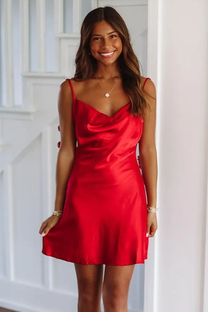 Love Me Back Mini Dress - Red sold by Hazel & Olive