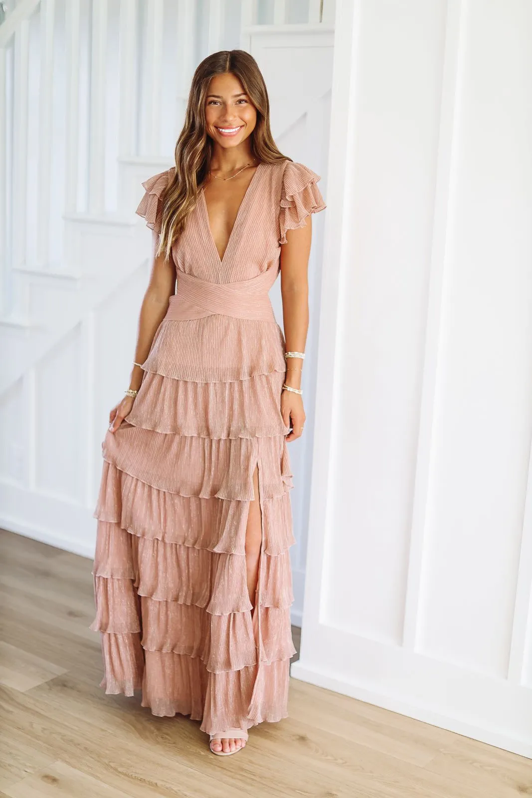In Too Deep Maxi Dress - Dusty Rose sold by Hazel & Olive product image thumbnail 4