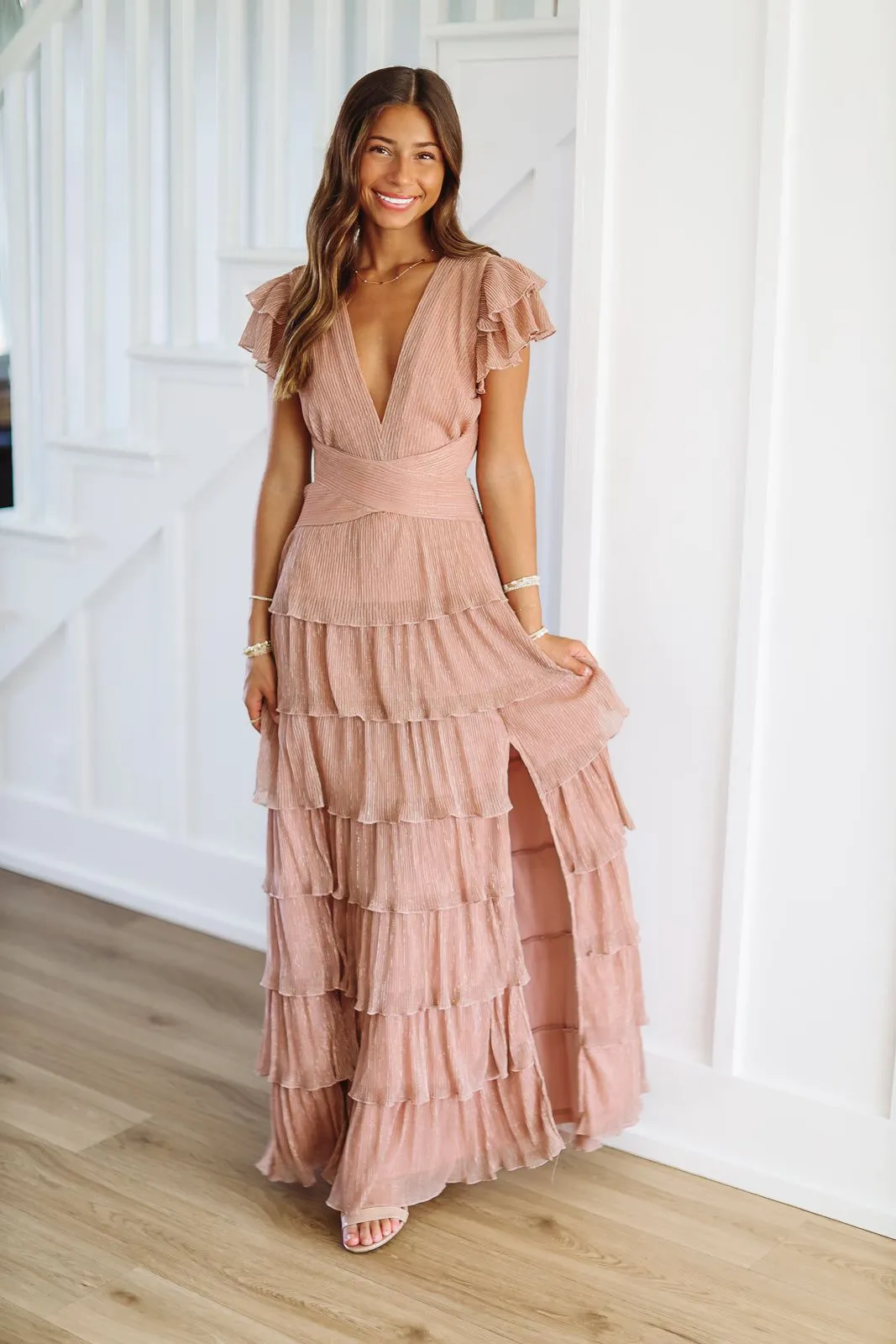 In Too Deep Maxi Dress - Dusty Rose sold by Hazel & Olive product image thumbnail 2