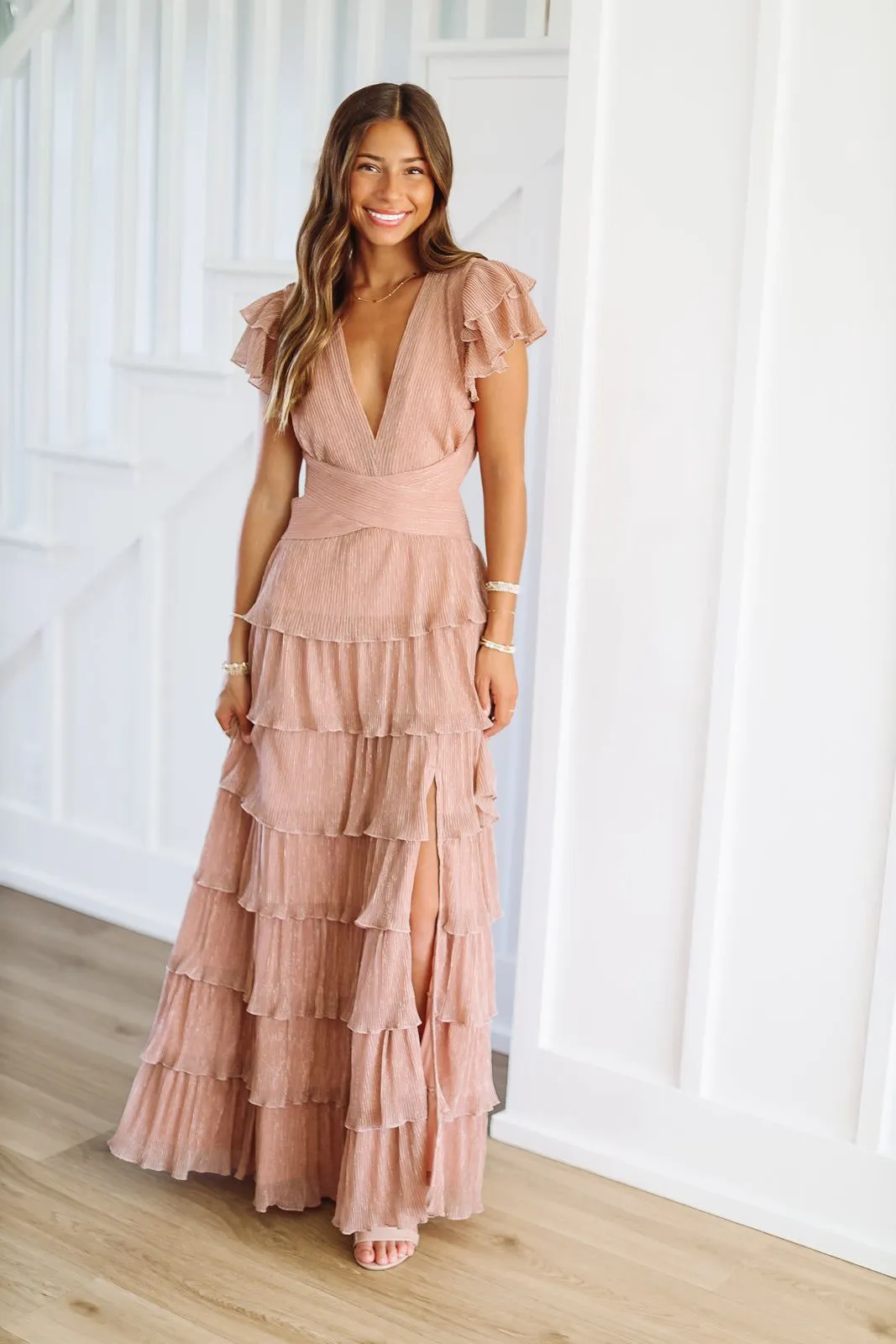 In Too Deep Maxi Dress - Dusty Rose sold by Hazel & Olive product image thumbnail 3
