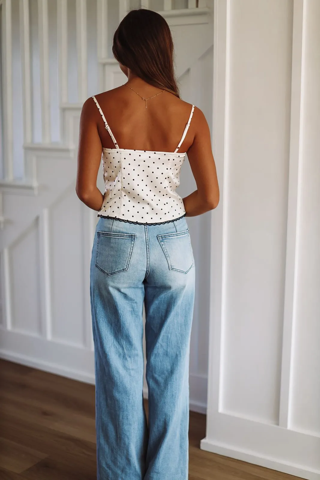 A Toast To You Cami Top - Ivory and Black sold by Hazel & Olive product image thumbnail 3