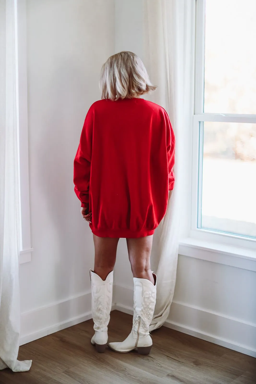 The Laundry Room Diet Coke on Ice Jumper Pullover - Red sold by Hazel & Olive product image thumbnail 3