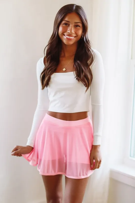 First Position Active Skort - Pink sold by Hazel & Olive