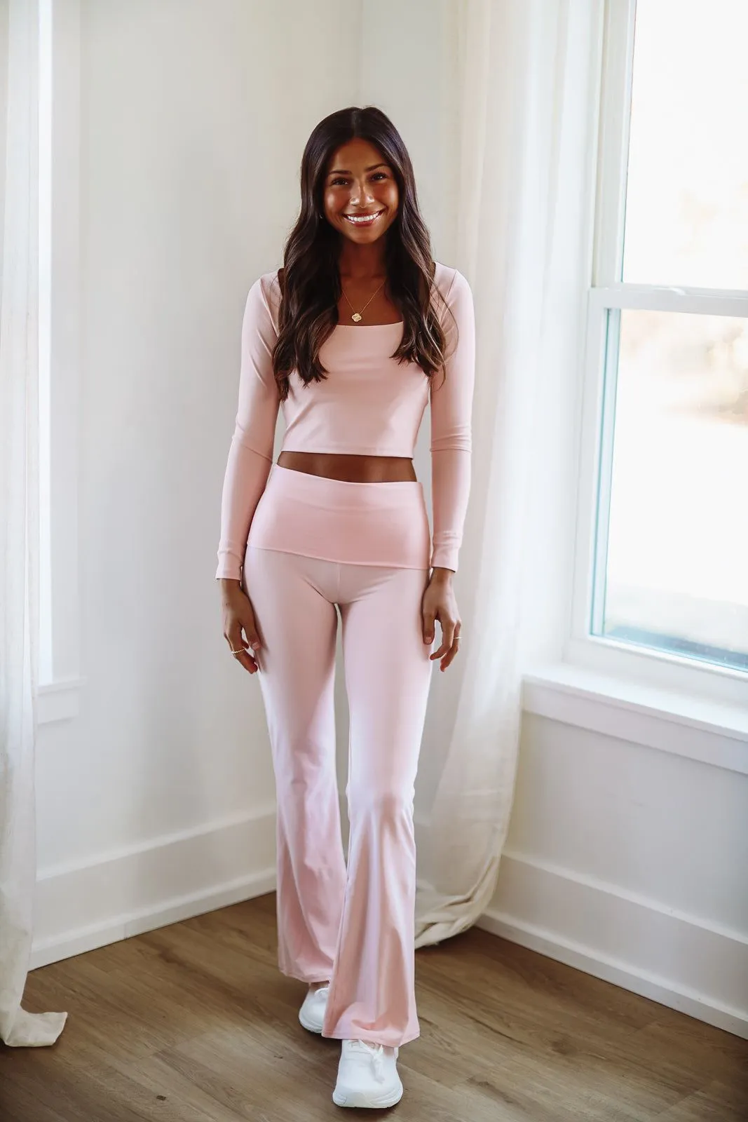 Always Active Crop Top - Light Pink sold by Hazel & Olive product image thumbnail 2