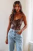 Good American Sweetheart Bodysuit - Leopard sold by Hazel & Olive