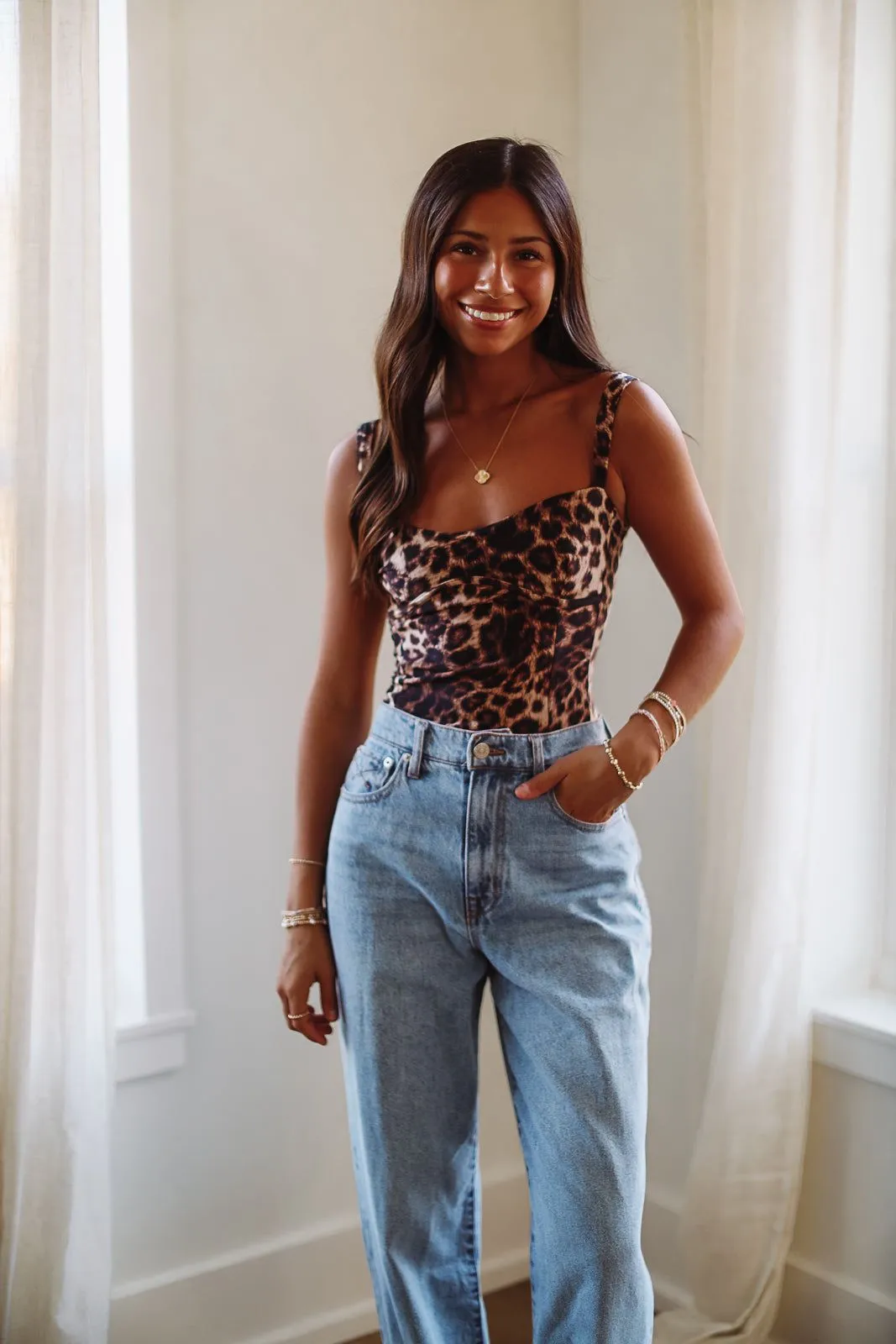 Good American Sweetheart Bodysuit - Leopard sold by Hazel & Olive product image thumbnail 2