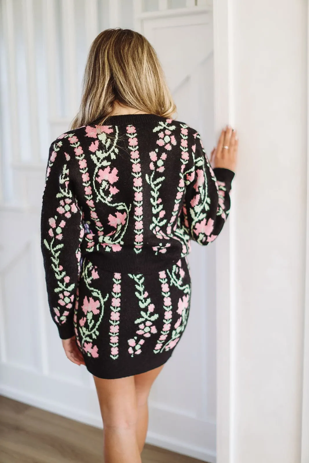 More to Come Floral Cardigan - Black sold by Hazel & Olive product image thumbnail 3