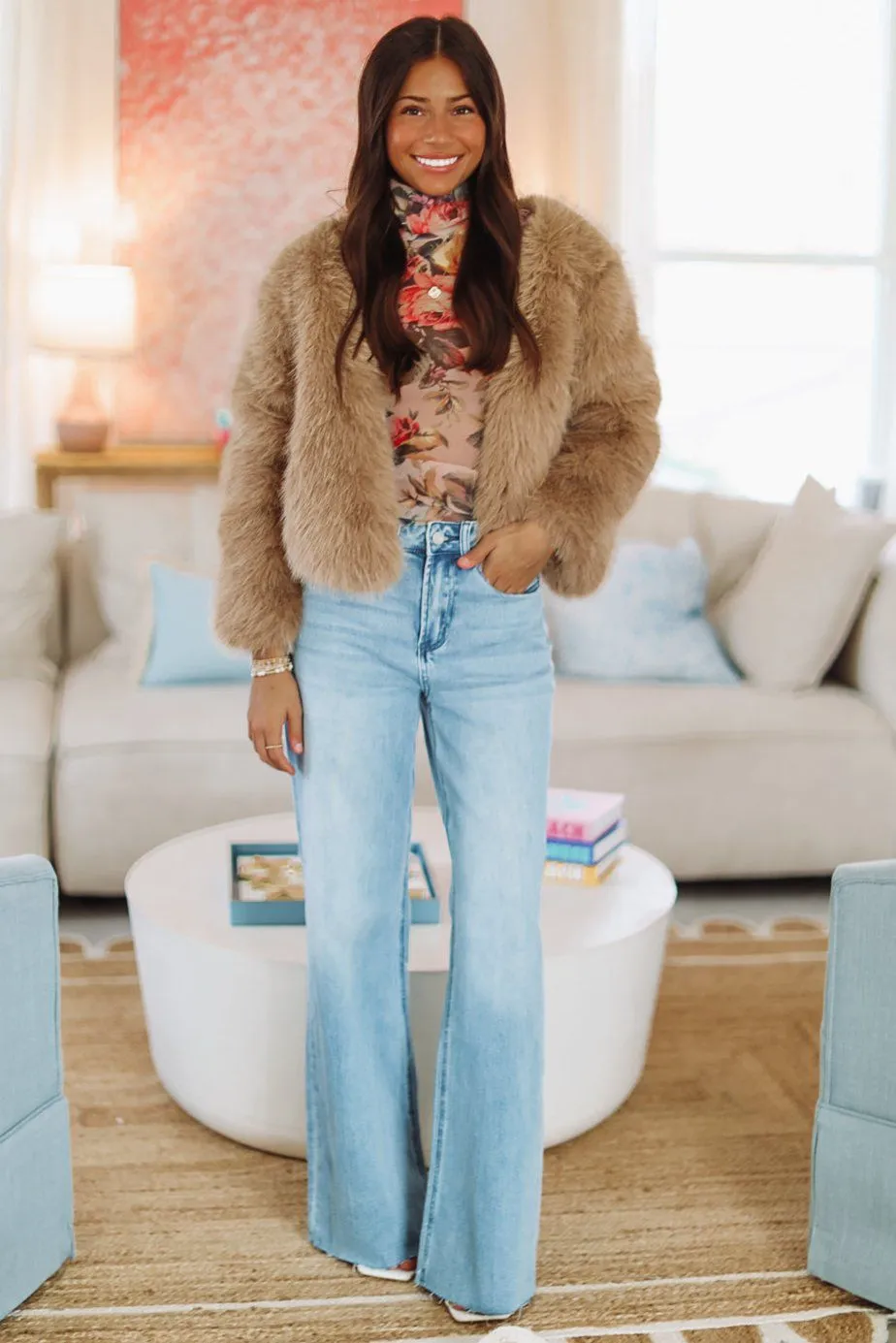 On DND Cropped Jacket - Taupe sold by Hazel & Olive