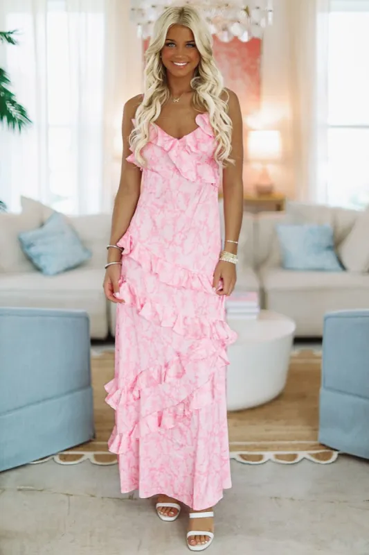 Ever so Fancy Maxi Dress Gown - Pink sold by Hazel & Olive