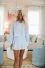Defrosting Top and Skirt Set - Blue sold by Hazel & Olive