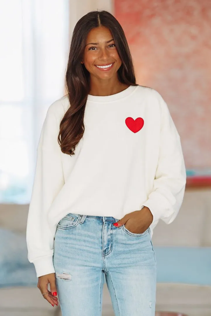 True Love Sweatshirt - Cream sold by Hazel & Olive product image thumbnail 2