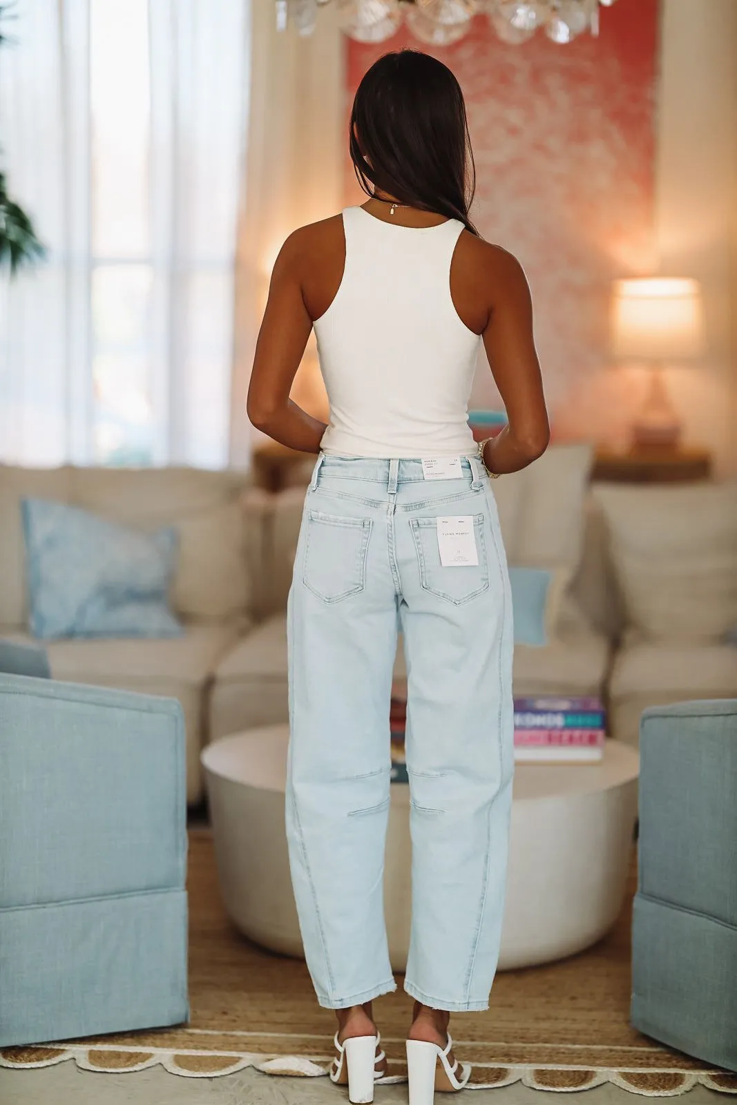 Aurora Dawn High Rise Jeans- Light Wash sold by Hazel & Olive product image thumbnail 4