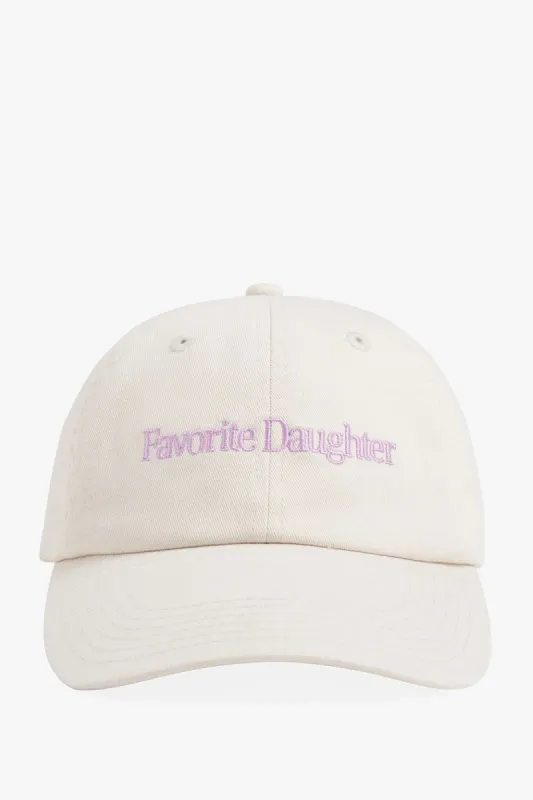 Favorite Daughter Classic Logo Baseball Hat -Khaki and Lavender made by Hazel & Olive
