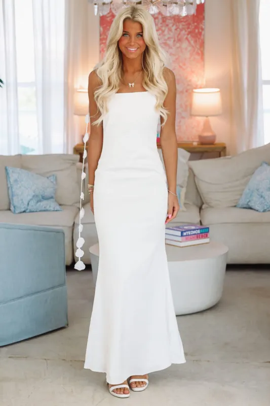 Back To Love Maxi Dress - White sold by Hazel & Olive