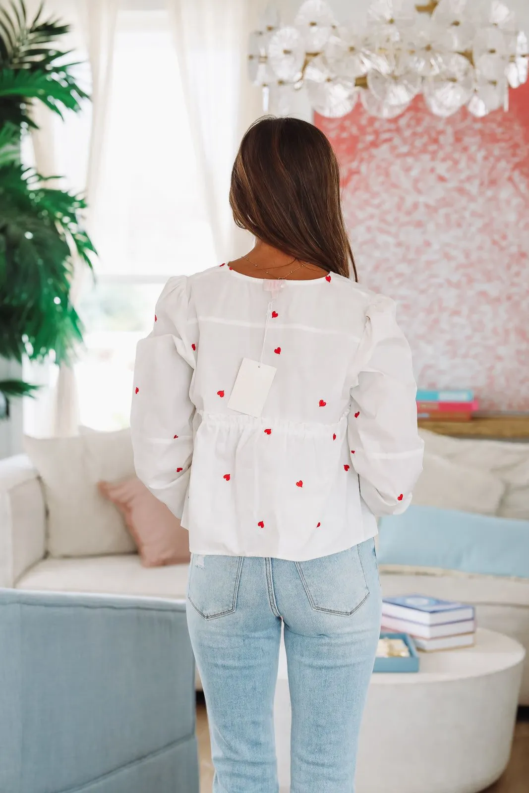 My Tiny Hearts Top - Ivory sold by Hazel & Olive product image thumbnail 4