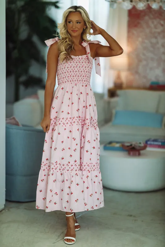 Popularity Piece Floral Maxi Dress - Pink sold by Hazel & Olive