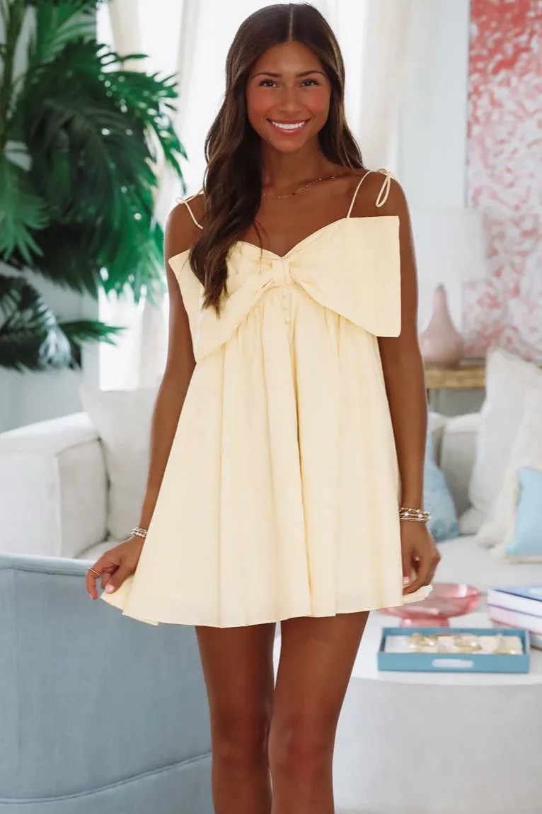 Aim High Mini Dress - Yellow sold by Hazel & Olive