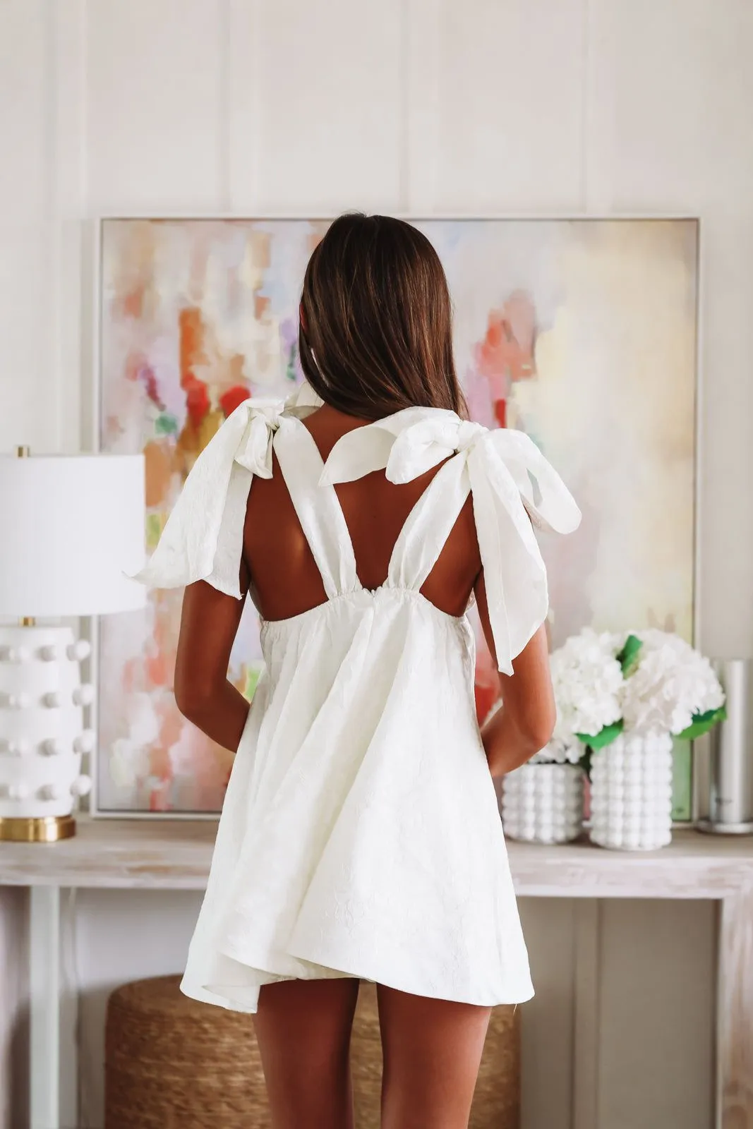 Take the Date Mini Dress - White sold by Hazel & Olive product image thumbnail 5