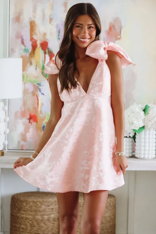 Take the Date Mini Dress - Pink sold by Hazel & Olive