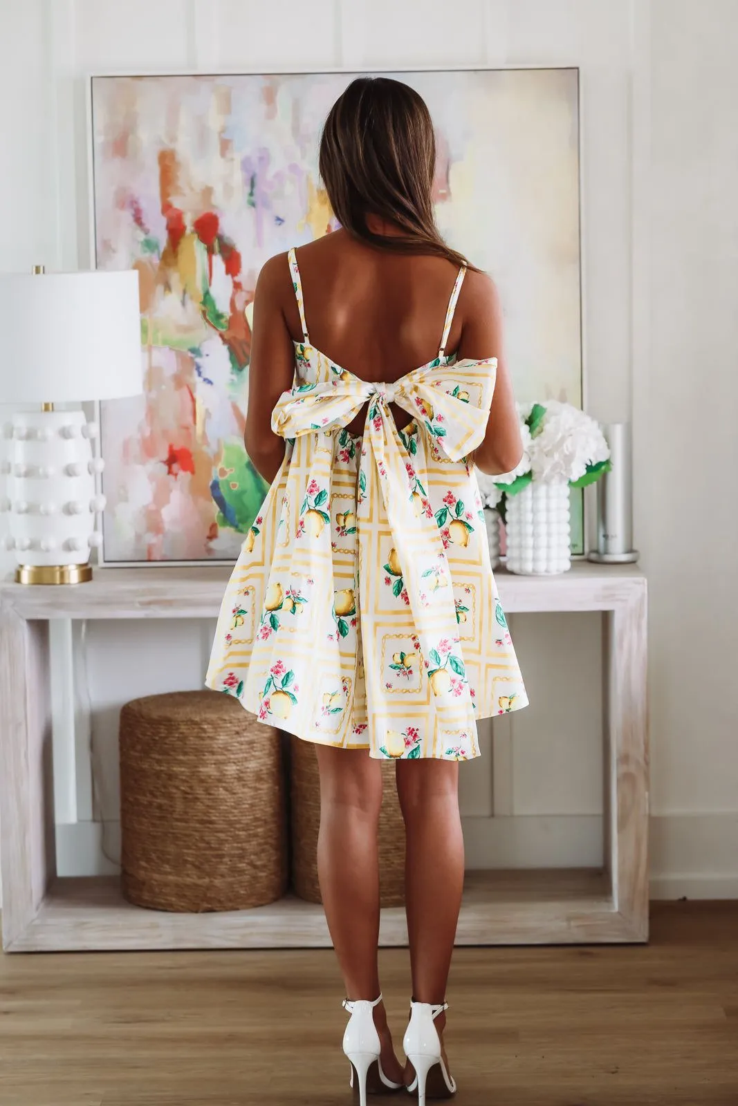 Blast of Citrus Mini Dress - Yellow sold by Hazel & Olive product image thumbnail 3