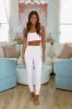 Check Me Out Leggings - Pink and White sold by Hazel & Olive