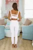 Check Me Out Leggings - Pink and White sold by Hazel & Olive