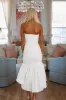 Kiss Me Again Midi Dress - White sold by Hazel & Olive