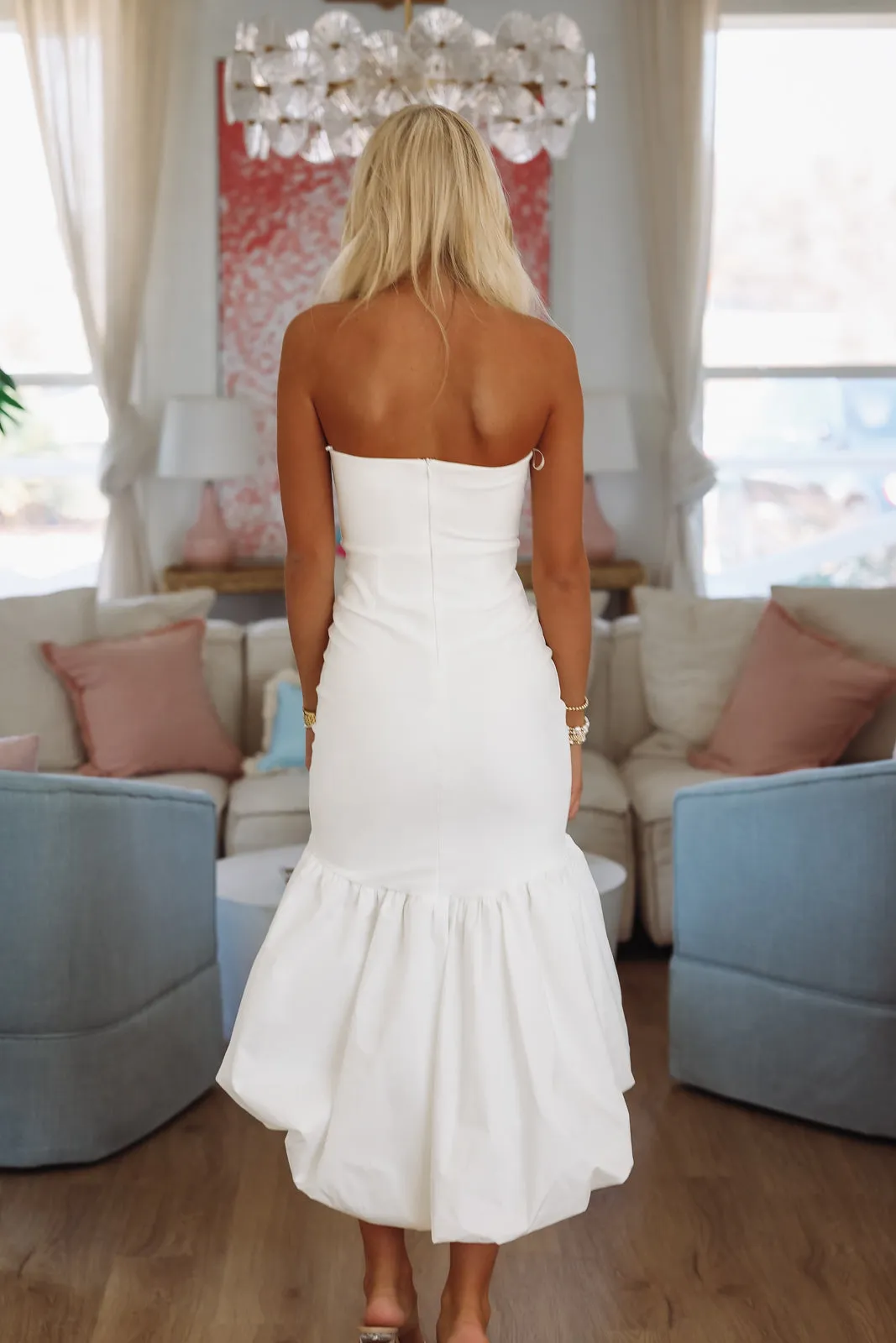 Kiss Me Again Midi Dress - White sold by Hazel & Olive product image thumbnail 3