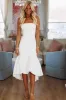 Kiss Me Again Midi Dress - White sold by Hazel & Olive