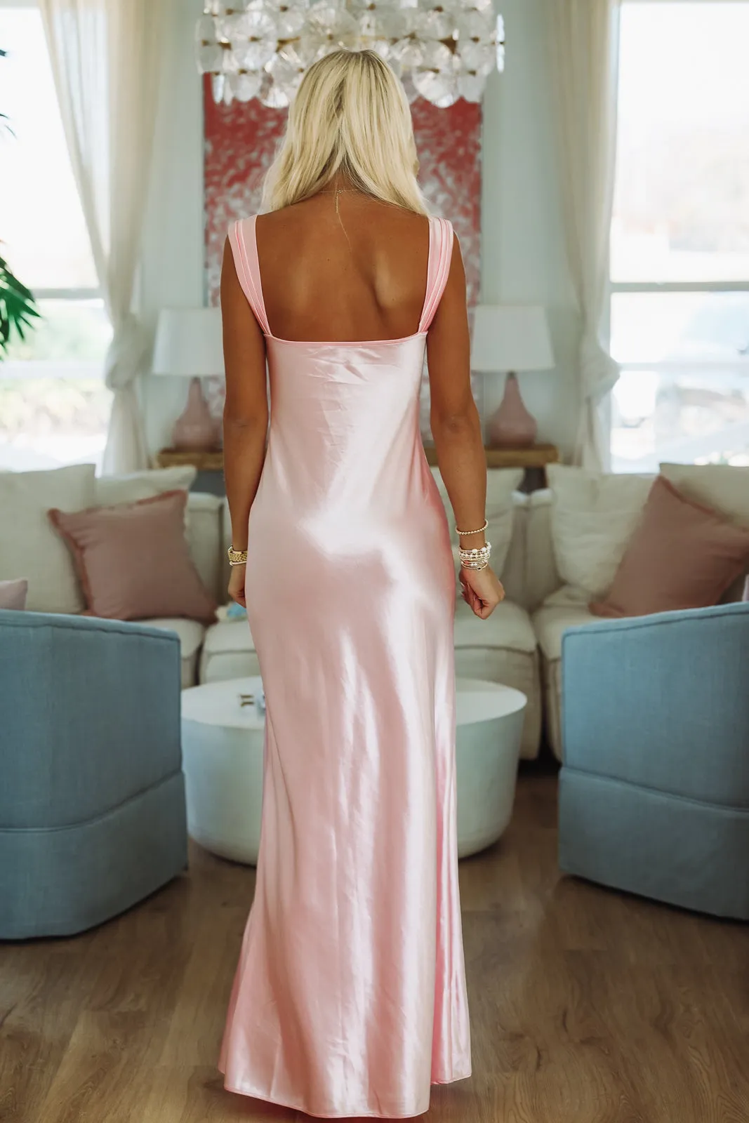 Pink Lace Maxi Dress - Pink sold by Hazel & Olive product image thumbnail 3