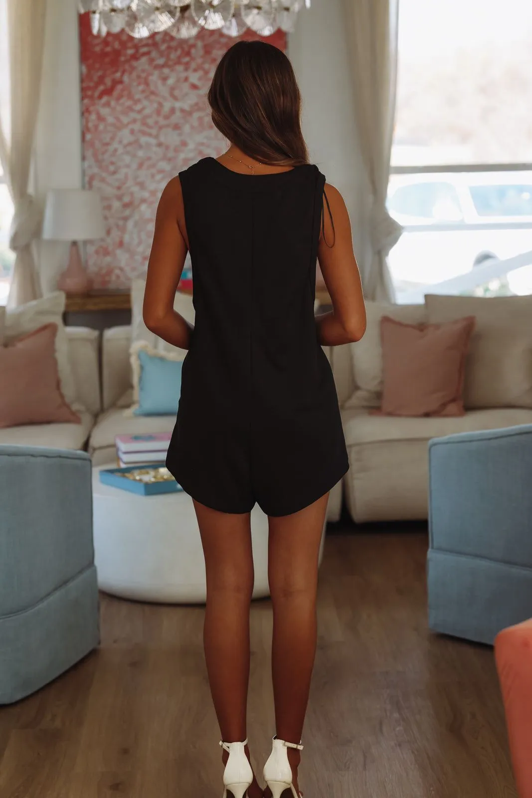 Warm Weather Romper - Black sold by Hazel & Olive product image thumbnail 3