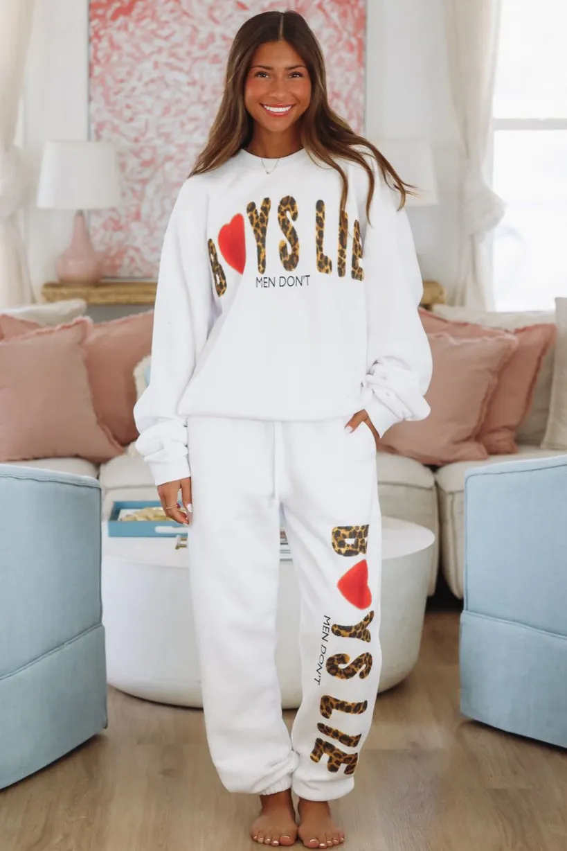 Boys Lie Caitlyn Coded Kimmy Pant - White sold by Hazel & Olive