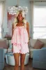 Fairy Lights Shorts and Top Pajama Set - Pink sold by Hazel & Olive