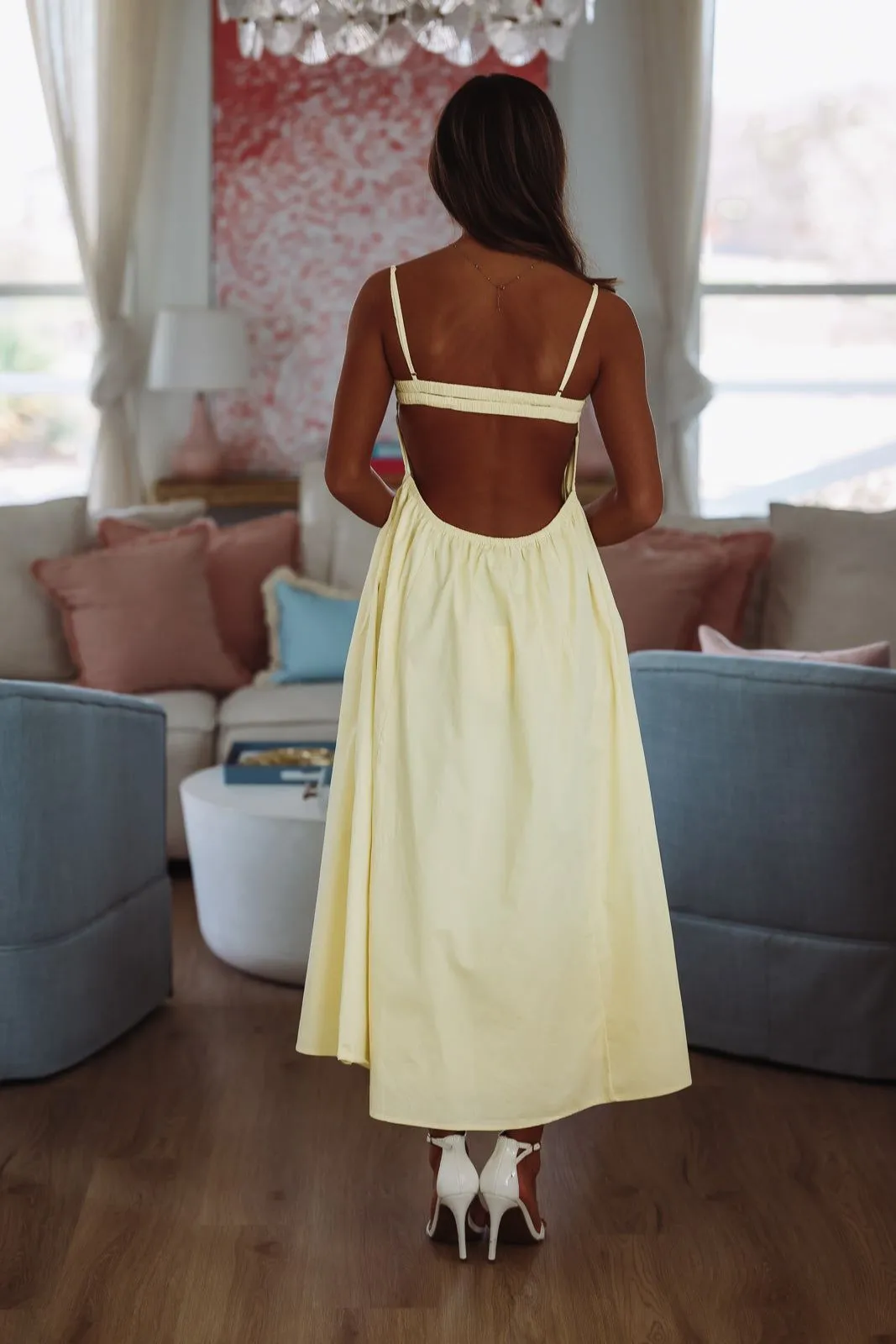 Destene Maxi Dress - Light Yellow sold by Hazel & Olive product image thumbnail 5