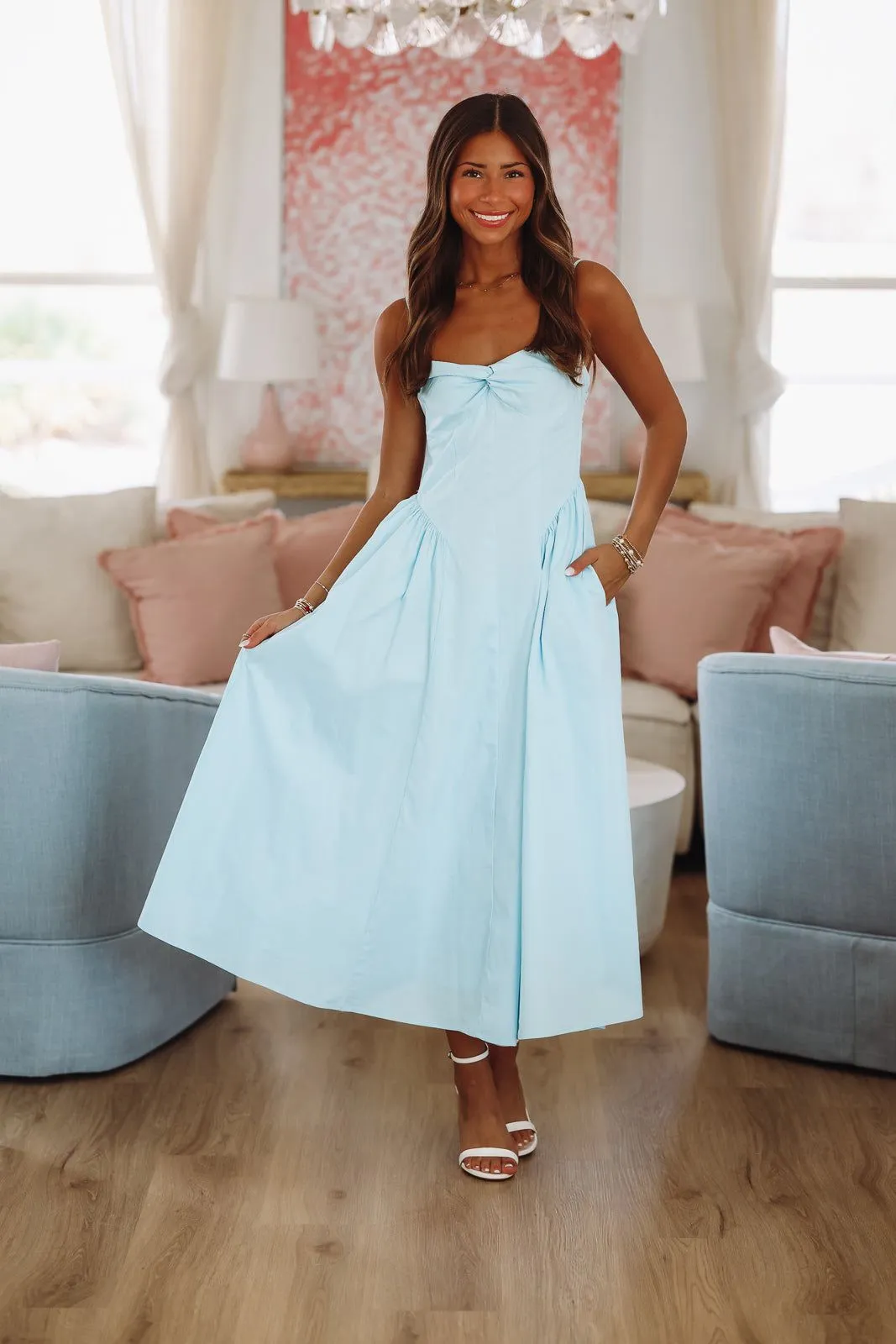 Destene Maxi Dress - Light Blue sold by Hazel & Olive product image thumbnail 3