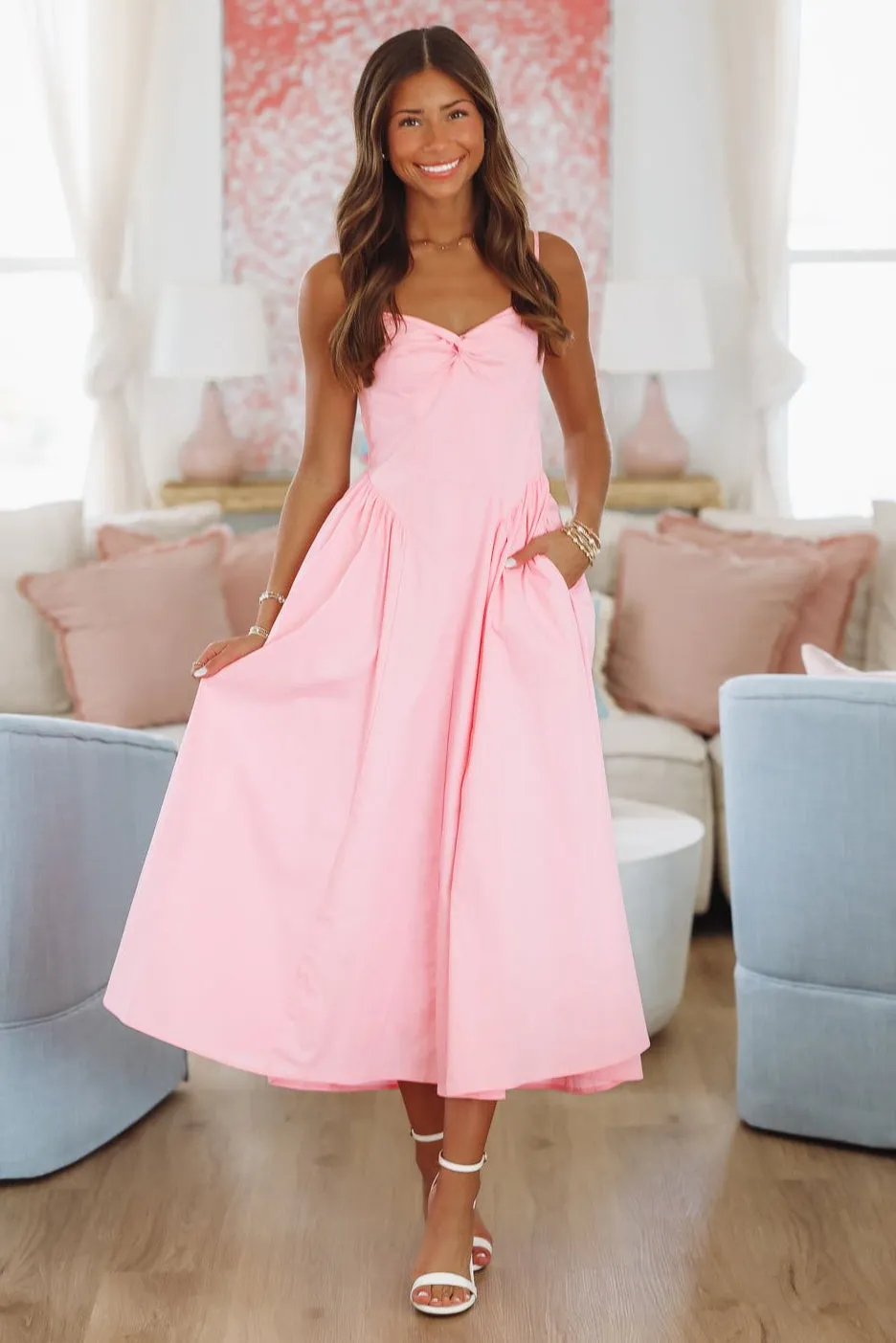 Destene Maxi Dress - Pink sold by Hazel & Olive