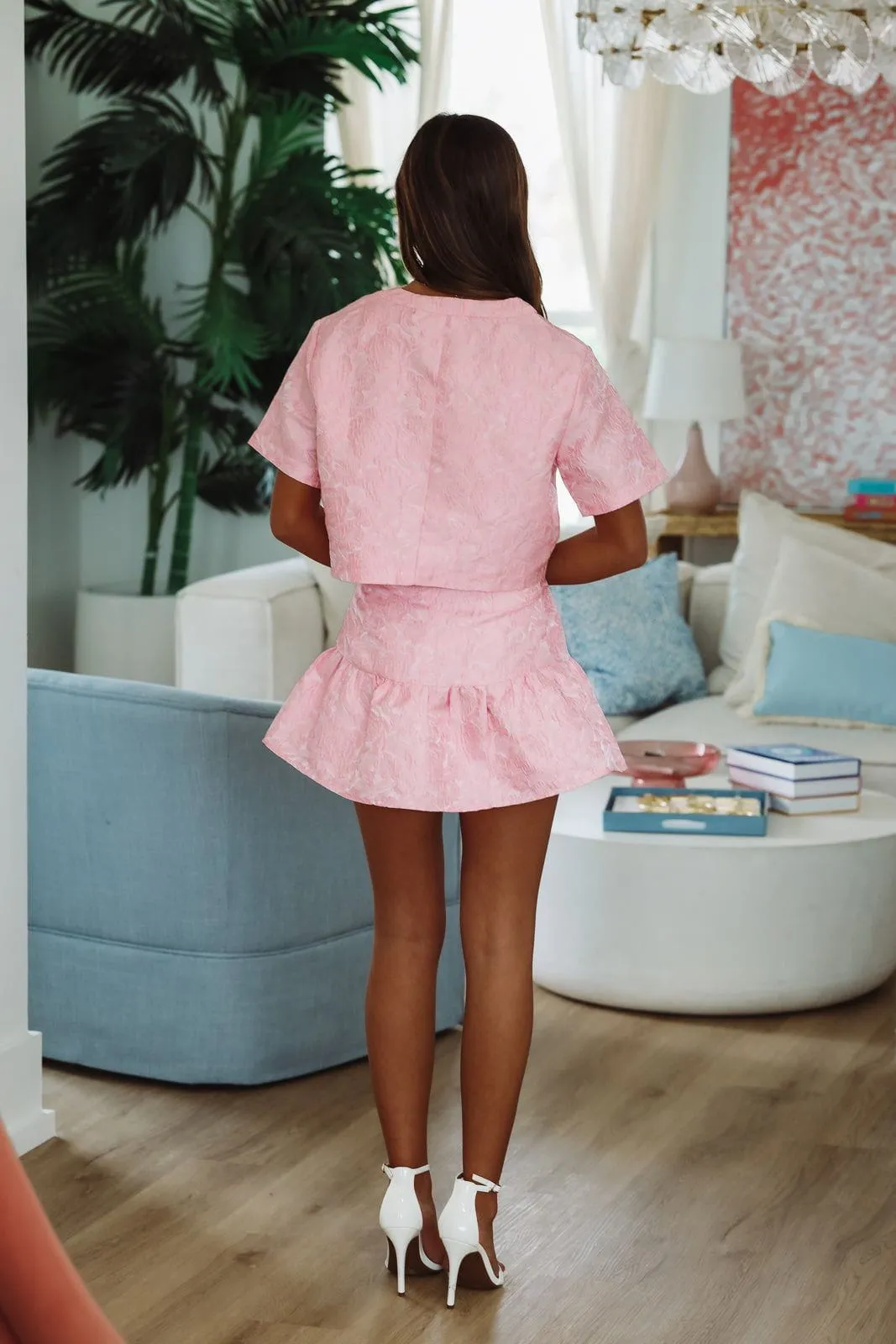 Brixton Mini Skirt - Pink sold by Hazel & Olive product image thumbnail 3