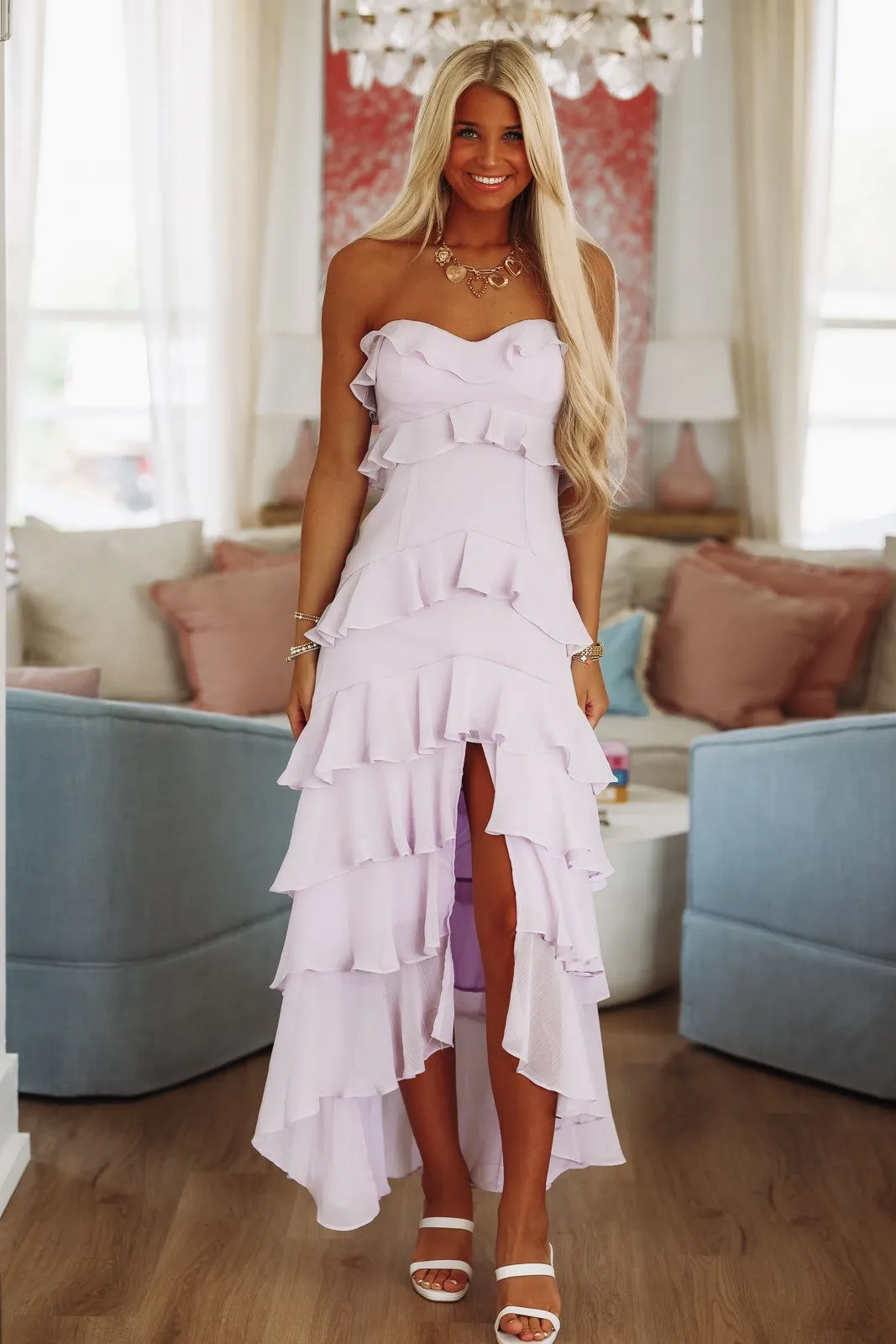 First Class Maxi Dress - Lilac sold by Hazel & Olive