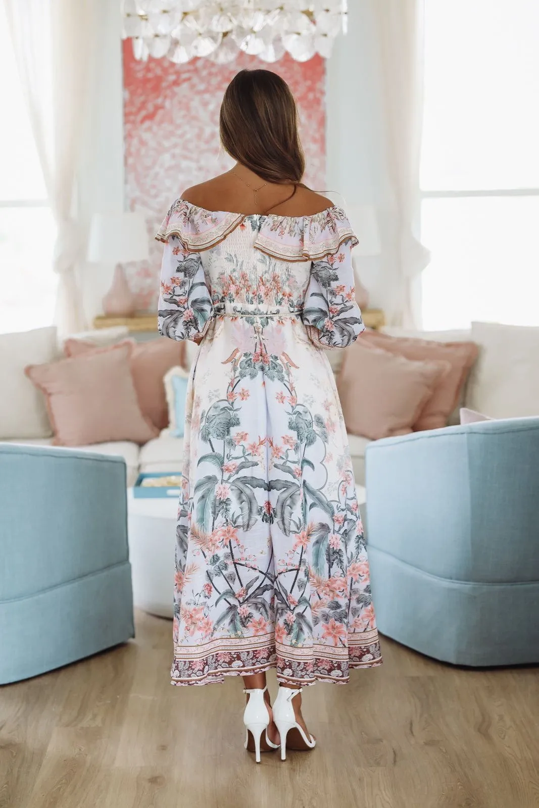 Bora Bora Bound Maxi Dress - Purple, Orange and Pink sold by Hazel & Olive product image thumbnail 4